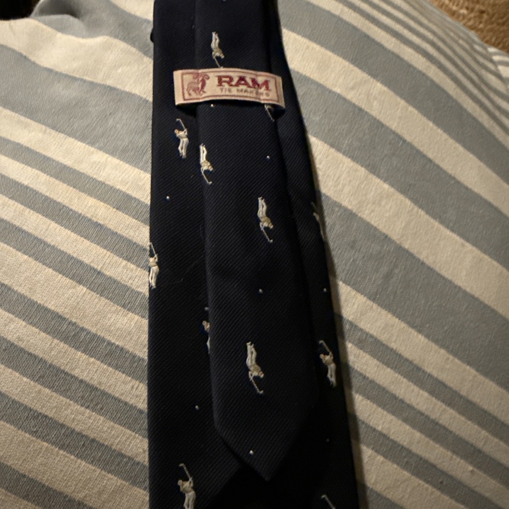 Ram Tie Makers Golfer Neck Tie‎ B9